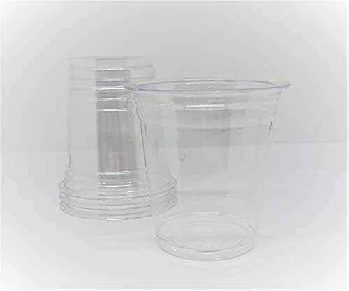 DHG Profissional 16oz Cristal Clear Pet Plástico Copos, ajuste de 98 mm, copos frios descartáveis