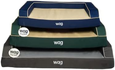 WAG Premium Pet Dog Bed | Construção de várias camadas com gel de energia de resfriamento e infusão de cobre | Tampa