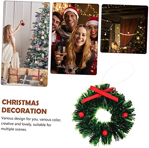 Doitool 10 PCs Christmas Wreath Nativity decorat