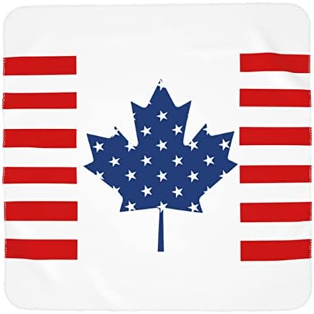Clanta de bebê de bandeira de amizade americana e canadense recebendo cobertor para recém -nascidos capa de capa de swaddle