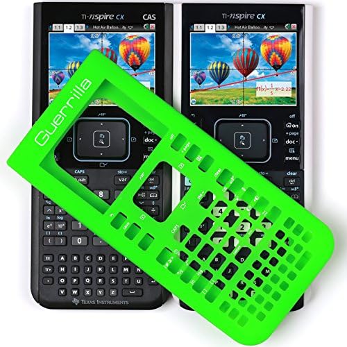 Guerrilha TinspireGreensc Silicone Case for Texas Instruments Ti Nssire CX/CX CAS Calculadora, verde