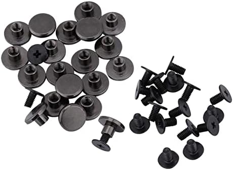 Rebite de latão wytino, botões de rebite de 20 grupos, prensa prensa bronze bronze tira de cabeça de cabeça rebites + parafusos