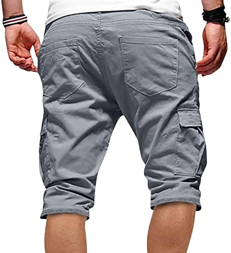 Shorts de carga ymosrh para homens casuais ao ar livre bolsos de retalhos de macacões esportes shorts de ferramentas de calça
