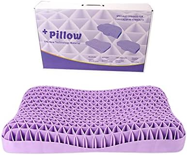 Almofadas respiráveis ​​para resfriáveis ​​para resfriamento de Baihogi para dormir, travesseiro de grade de triângulo hiperelástico