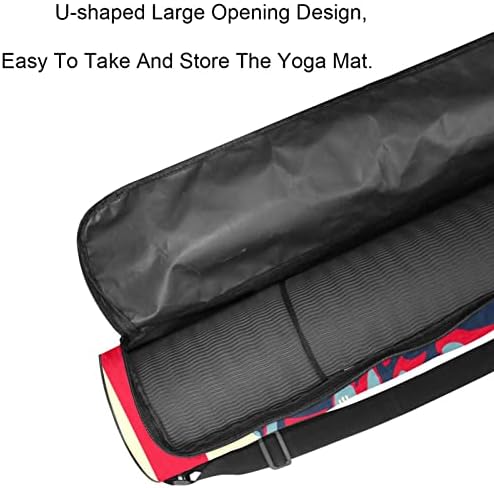 Liberty of New York Symbol Yoga Mat Bags Full-Zip Yoga Carry Bag para homens, Exercício de ioga transportadora com