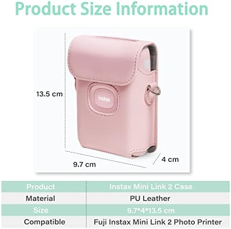 Muziri Kinokoo Mini Link 2 Case compatível com Fuji Instax Link 2 Impressora foto