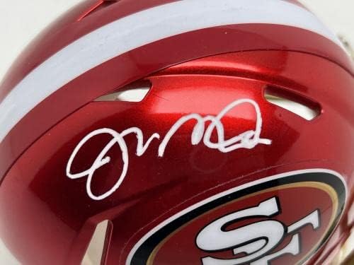 Joe Montana assinou 49ers Flash Mini -Helmet Fanatics - Capacetes NFL autografados