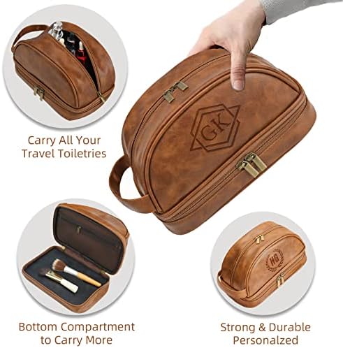 Bolsa de higiene pessoal personalizada para homens, bolsa de produtos de higiene pessoal personalizada de viagem, bolsa de
