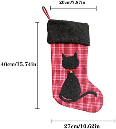 Presentes de doces meias de lareira personalizada mechando decorações de casas de Natal e acessórios para festas para crianças