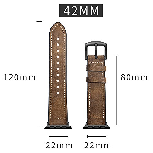Aisports Compatível para Apple Watch Band 44mm Iwatch Band 42mm Leather Silicone Men Men Mul