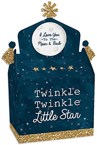 Big Dot of Happiness Twinkle Twinkle Little Star - Favores de festa da caixa de tratamento - chá de bebê ou festa