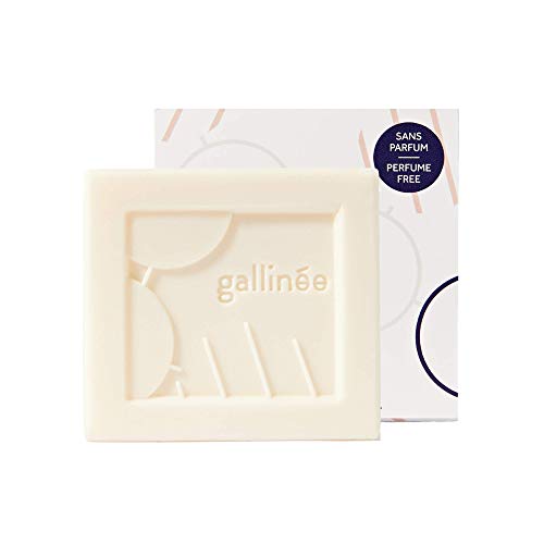 Barra de limpeza livre de perfume Gallinée - barra de limpeza natural ultra macia com prebióticos e ácido lático, perfeito para
