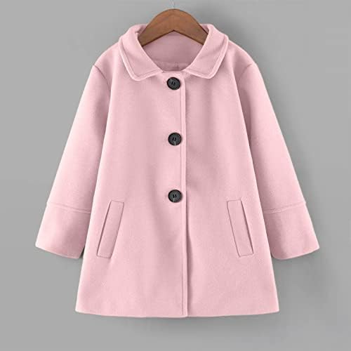 Criança meninas de manga comprida no inverno capa de casaco de vento garotas lã quente jaqueta de roupas de roupas