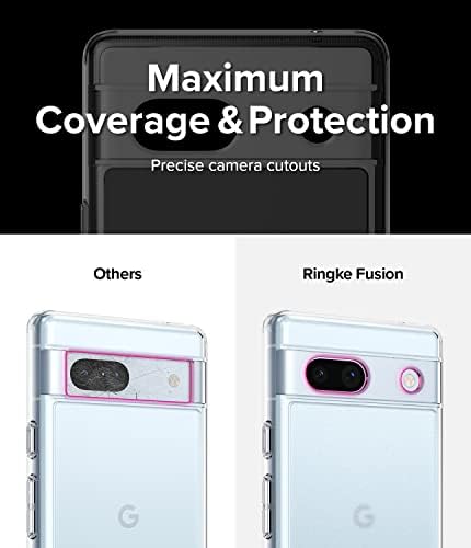 Ringke Fusion [Tecnologia anti -Fingerprint] Compatível com o caso do Google Pixel 7A 5G, Protetor Back Tpu Bumper Bumper Translúcia