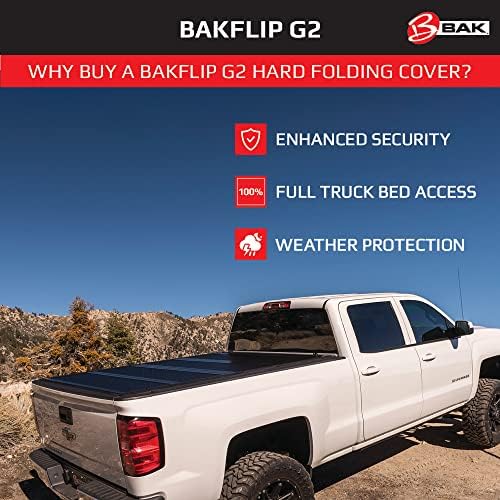 Bak Bakflip G2 Campa de caminhão dobrável Hard Tonneau | 226312 | Fits 2006 - 2013 Ford Sports Trac