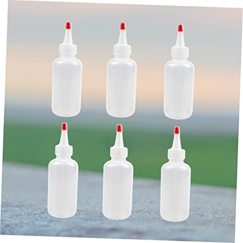 FOMIYES 8pcs de pequena capacidade de cola garrafa de condimento Squeeze garrafas de cabelo garrafas de aperto para líquidos Squeeze