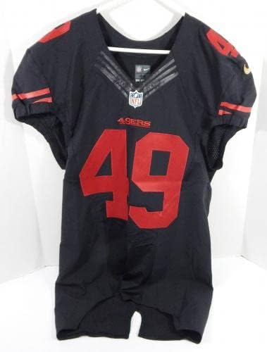 San Francisco 49ers Bruce Miller 49 Jogo emitido Black Jersey Color Rush 82 - Jerseys de jogo NFL não assinado usada