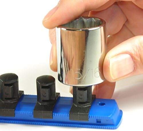 Organizador ferroviário de soquete magnético de 13 polegadas de Ernst com 14 clipes de trava de torção de 14/8 polegadas,