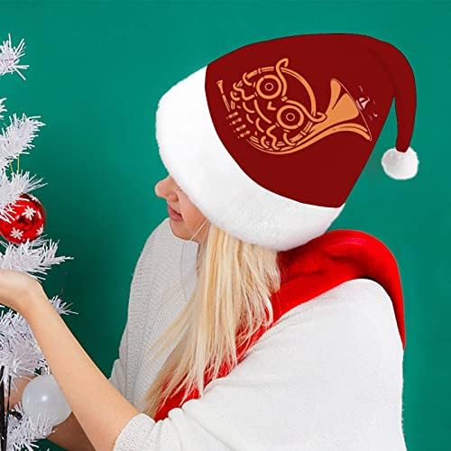 Owl Sachs chapéu de natal chapéu de santa engraçado chapéus de Natal chapéus para mulheres para mulheres/homens