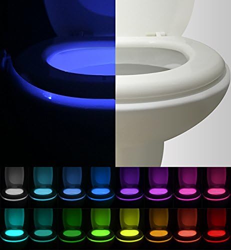 Vintar [2 pacotes] Sensor de movimento de 16 cores LED LELET NOITE LUZ, luzes do vaso sanitário, gadgets frios,