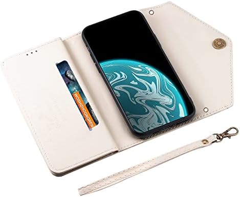 Ephoou para a capa telefônica do Samsung Galaxy A14 5G Crossbody Burse para mulheres, cobertura de carteira de cordão