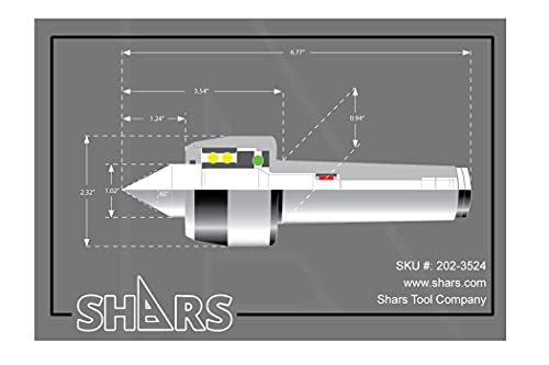 SHARS 3MT de alta velocidade de serviço médio CNC Live Center 202-3524 m [