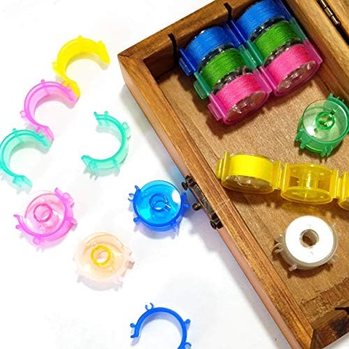 Yeqin 100 pcs/pacote costurando bobbin clipes pequenos clipes ferramenta de clipe acessório de bobbin clipes colorido