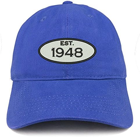 Loja de roupas da moda estabelecida em 1948 Bordado 75º Birthday Presente de Coroa de Coroa de Coroa de Coroa