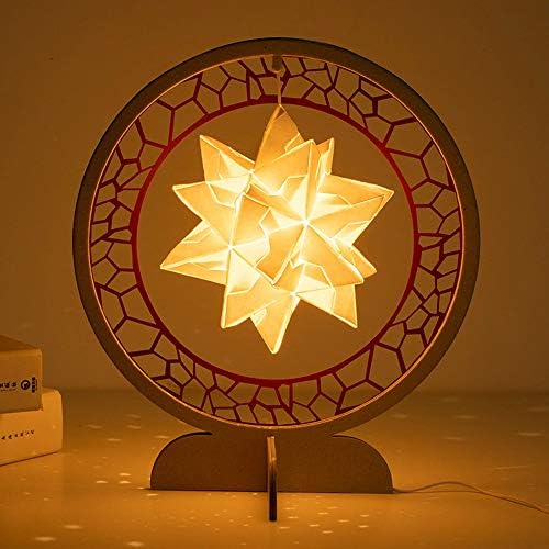 Lâmpada de iluminação de Yang1mn Lâmpada de escultura de DIY/origami Creative Nightlights/Cultural and Creative Gift
