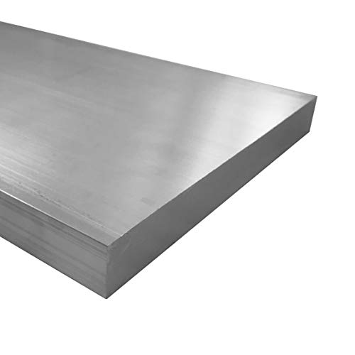 Barra plana de alumínio 3/4 x 8, placa 6061, 48 polegadas de comprimento, estoque de moinho T6511