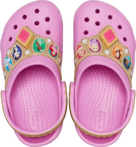 Crocs Unissex-Child Kids Princesa Clog | Sapatos iluminados da Disney