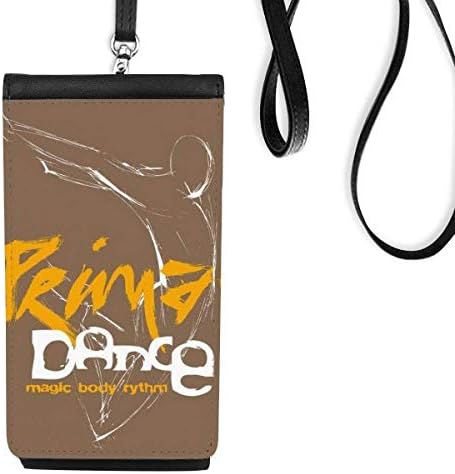 Graffiti Street Music Body Phone Wallet bolsa pendurada bolsa móvel bolso preto