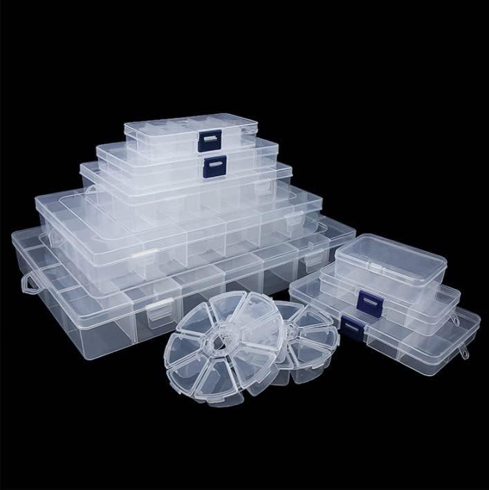 Caixa de armazenamento de componentes pp bettomshin 145x100x32mm Organizador de plástico contêiner 5 caixas de ferramentas de