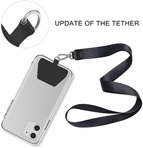 Cocases 2 Pacote Tether Tether, peça de substituição de correia de telefone para segurança de smartphone, conector do cordão de