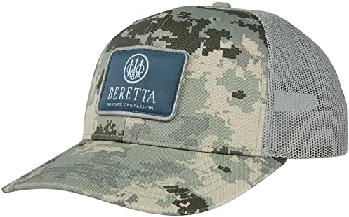 Beretta Men's Outdoor Casual Casual 6 painéis Caça de caça ao caminho do caminhoneiro Back com Snapback Fechamento ajustável