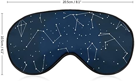 Constellations Sleep máscara capa ocular blecaout com uma tira elástica ajustável Catillo ``