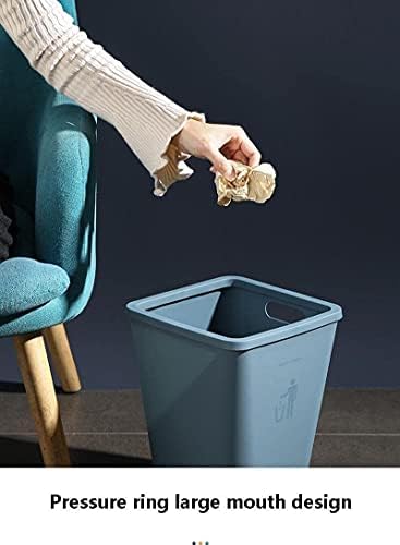 Lixo de recipiente de lixo wxxgy pode lixo de lixo cesto de lixo de lixo para casa de cozinha lixo de cozinha lixo/azul/sem pressão