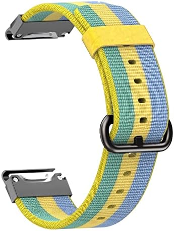 MGTCAR 22mm Sport Nylon Watch Band Strap Band Lançamento Quick para Garmin Fenix ​​6x 6 Pro 5x 5 Plus 935 abordagem S60 quatix5