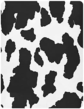Lençóis de berço com estampa de vaca Alaza Animal para meninas meninas bebês criança, mini tamanho 39 x 27 polegadas