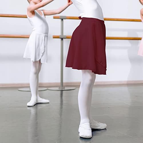 Saias de embrulho de balé de Kereda para meninas mulheres crianças chiffon balé saia de dança 1/2 pacote