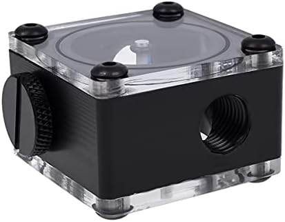 Alphacool 17350 Eisfluguegel Indicador de fluxo G1/4 quadrado - Monitoramento de resfriamento de água acetal