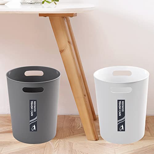 Rexwod pequeno lixo pode resíduos de lixo de 1,5 galão para o quarto de banheiro espacial quarto, branco