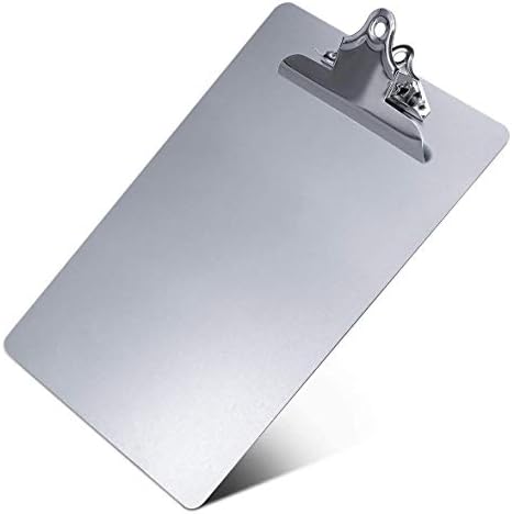Metal Dreatboard, contratante de alumínio pesado de alumínio com clipe de alta capacidade, placa à prova de ferrugem