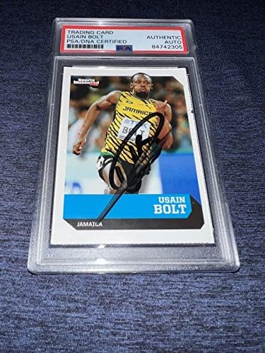 Usain Bolt assinou 2015 SI for Kids Trading Card Jamaica Legend PSA/DNA - Cartões olímpicos autografados