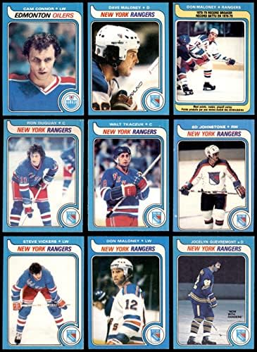 1979-80 O-PEE-Chee New York Rangers perto da equipe definida New York Rangers-Hockey Ex+ Rangers-Hockey