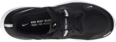 Tênis de corrida masculinos da Nike, antracite cinza escuro branco preto, 9