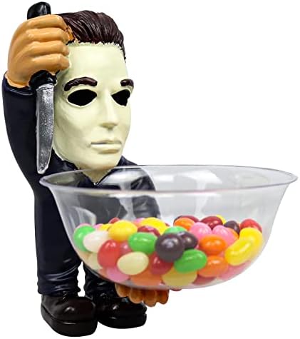 Nezababy Halloween Candy Bowl Titular Filme de terror Gnomos Freddy Krueger palhaço Jason Nightmare Candy Holder Container