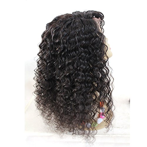 High Quanlity 20 Afro Full Lace Wigs Black Women Winky Wig Virgem Mongol Remy Human Human Color Curly 1B OFF BLACK