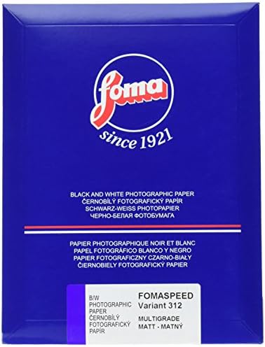 FOMA FOMASPEED 312 Variante III VC RC Matte Black & White Papel fotográfico, 8x10, 25 folhas