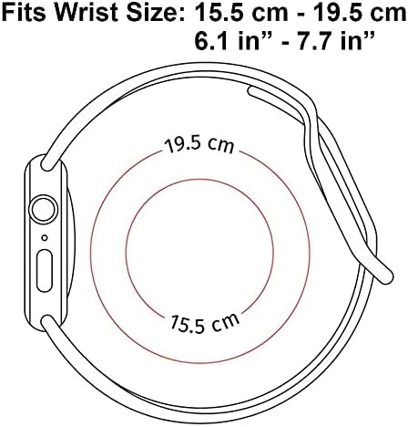 Ikiki-Tech Compatível com Apple Watch Band 42mm 44mm 45mm 49mm Substituição Silicone Soft Sports Bracelet para Iwatch Series 8 7